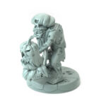 Undead Baker 3D-printed ghoulish baker wielding a sinister rolling pin for Halloween and dark fantasy tabletop RPGs