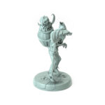 Undead Peasant 3D-printed zombie farmer with pumpkin companion for dark fantasy and Halloween-themed tabletop RPGs