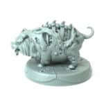 Undead Pig 3D-printed decaying pig model for dark fantasy and Halloween-themed tabletop RPGs