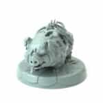 Undead Pig 3D-printed decaying pig model for dark fantasy and Halloween-themed tabletop RPGs