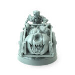 Undead Wagoner 3D-printed figure with a spooky cart for dark fantasy and Halloween-themed tabletop RPGs