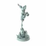 Unicycle Pose A Handstand Hustle goblin fantasy 3D printed miniature for tabletop games