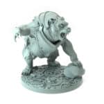 Powerful armored bear with intricate details perfect for RPGs and collectors.